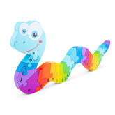 New Classic Toys - Rompecabezas del Alfabeto - Serpiente - Juguetes Educativos